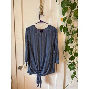 W5 women’s size 1x-large blue long sleeve blouse